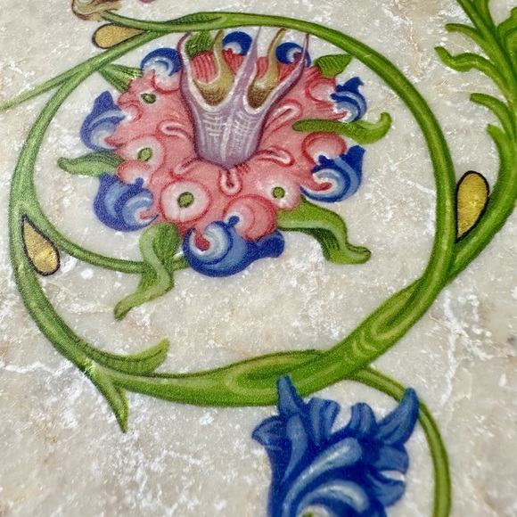 Set of 4 Unique & Gorgeous Gutenberg Museum Marble Tiles Coasters/Decorative Art - Picture 4 of 9